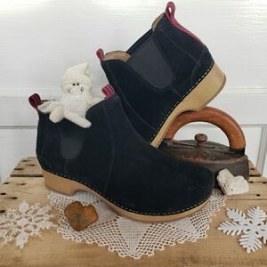 Suede*Dansko Becka Chelsea Boot Frankie Bootie Elastic Ankle Boho Gypsy 36 38 39